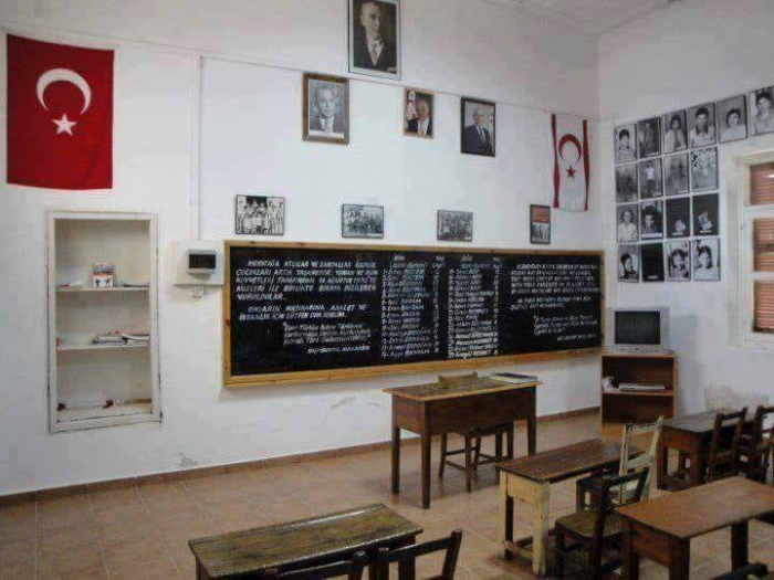 kktc de öğrencileri olmayan ilkokul sınıfı