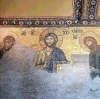ayasofya daki yakarış sahnesini canlandıran fresk