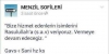 hizmet edenlerin isimlerini peygambere veriyoruz / #1524439