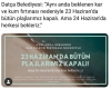 datça belediyesinin 23 haziran da plaj kapatması / #1845377