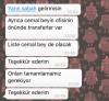 yazarlara whatsapp tan gelen son mesaj