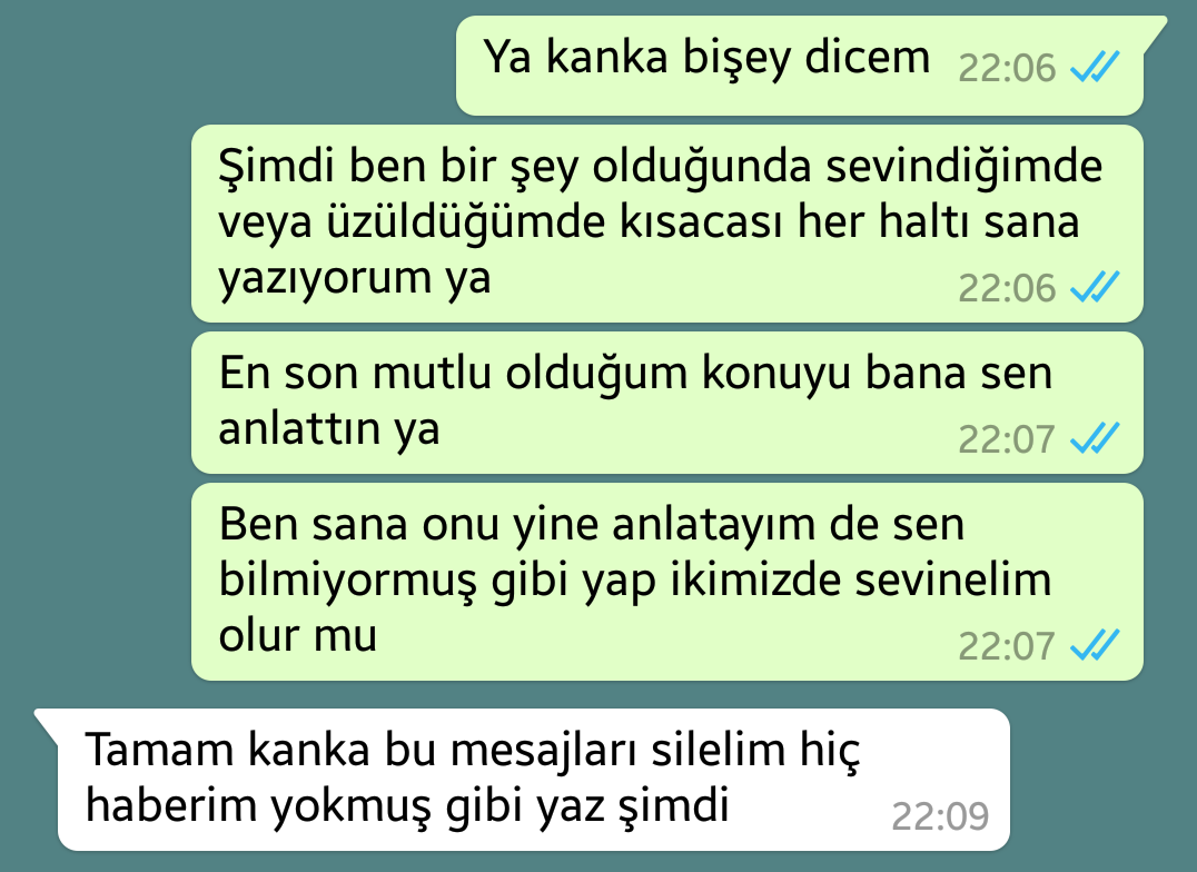 Yaran whatsapp diyalogları #1164053 - uludağ sözlük galeri