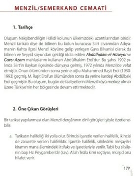 diyanet in hazırladığı menzil tarikatı raporu