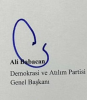 ali babacan ın imzası / #2292034