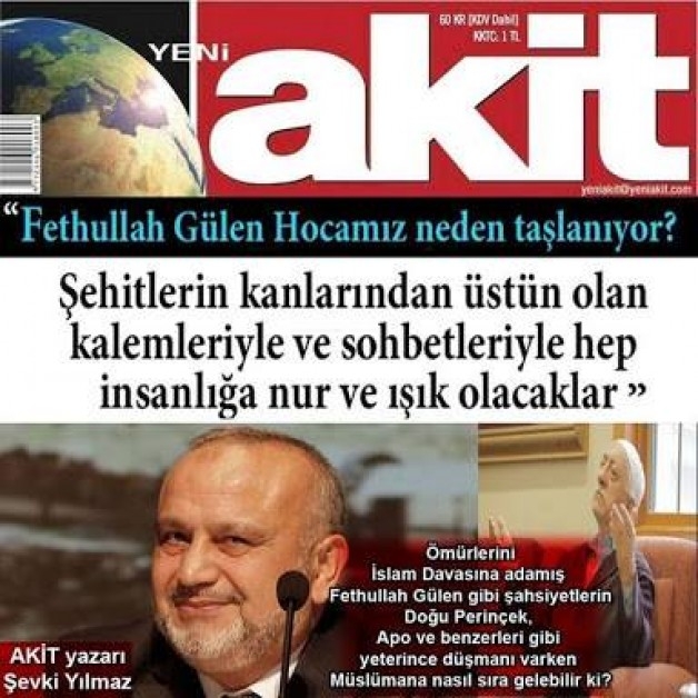 akp liyim akit bana göre fetöcü gazetedir