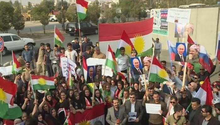 abd ve israil satınca putin posteri açan kürtler