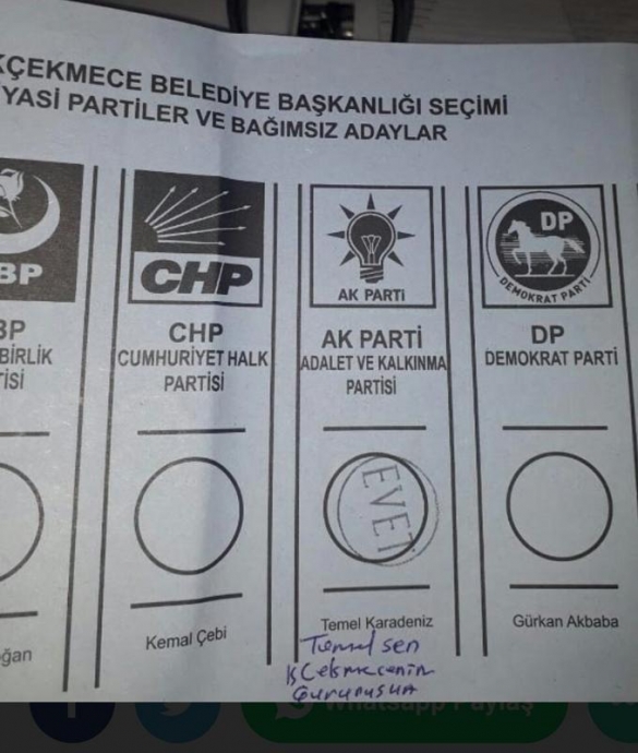 akp seçmeninin kullandığı geçersiz oylar