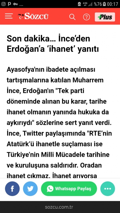 muharrem ince den erdoğana sert tepki