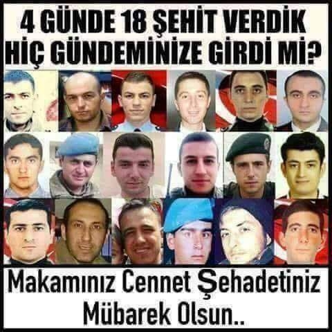4 günde 18 şehit vermek