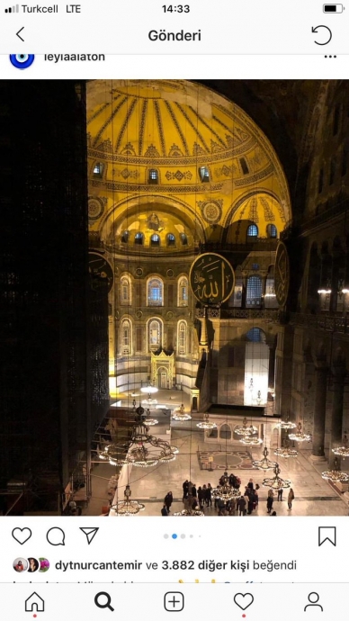ayasofya da dans gösterisi