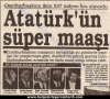 atatürk ün maaşı