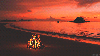 sahilde ateş yakmak