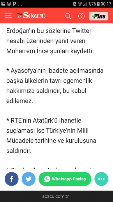 muharrem ince den erdoğana sert tepki