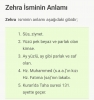 zehra isimli kızların genel özellikleri / #1789620