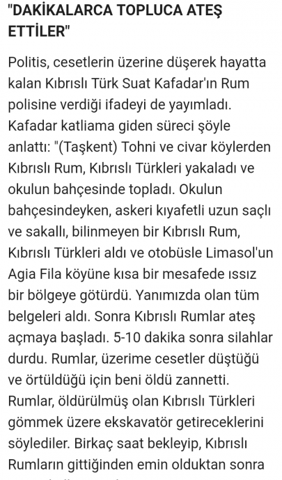 türkleri katlettiğini itiraf eden rum gazetesi