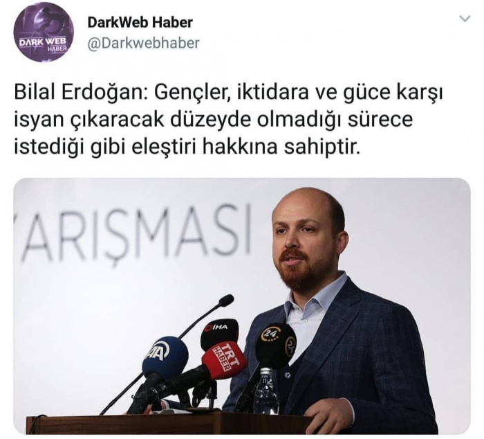 bilal erdoğan ın gençler eleştiri yapabilir demesi