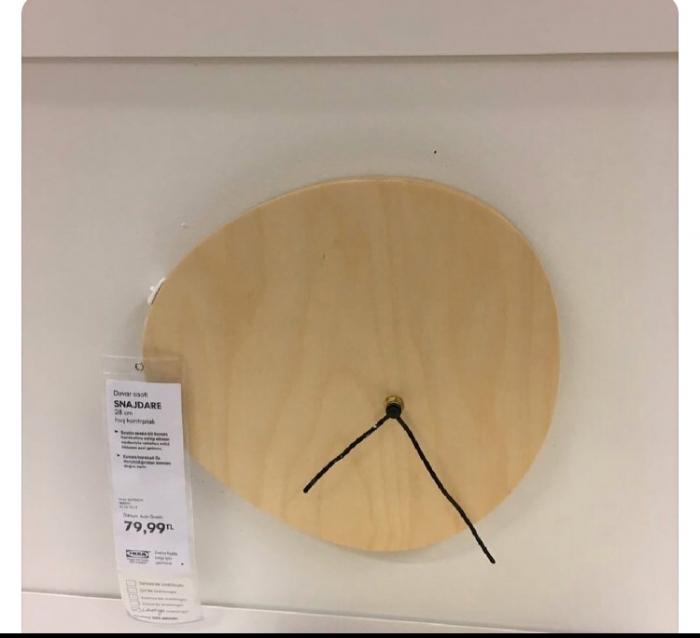 ikea da satılan 80 tl lik muhteşem saat