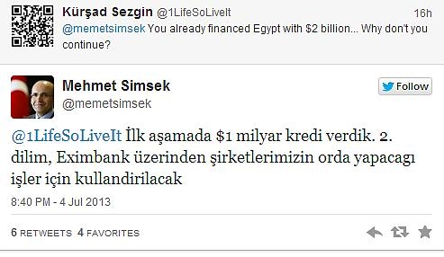 mursi nin türkiye den tokatladığı 2 milyar dolar