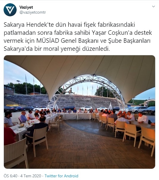 patlayan havai fişek fabrikası sahibinin ifadesi