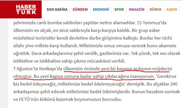 recep tayyip erdoğan ile yeni bir dönem