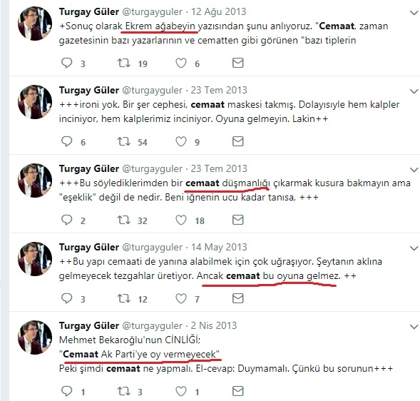 akp lilerin fetöcü tweetlerini bulma yöntemi