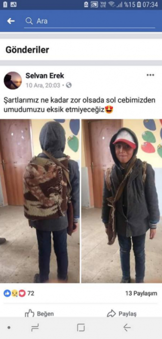 fakirlik paylaştığı için görevden alınan öğretmen