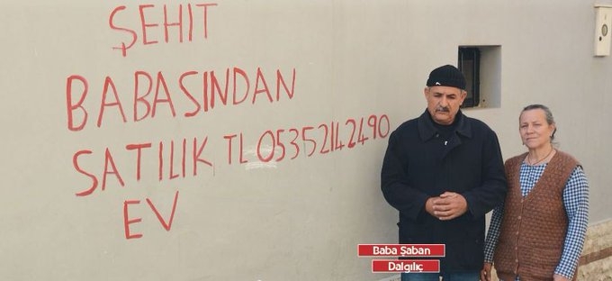 şehit babasının evine haciz gelmesi