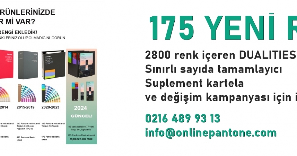 Pantone FHI Dualities: 175 yeni renk!